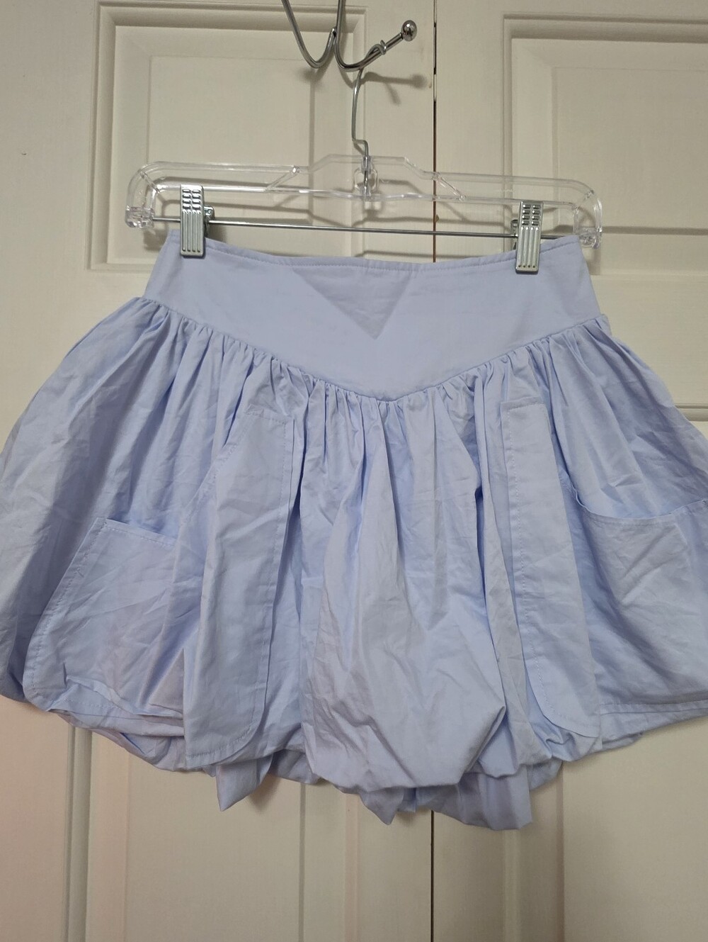 Altar'd State Light Blue Bubble Mini Skirt Casual Resort Wear Size XS